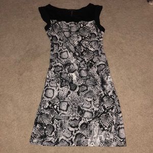 BCBG Snake Skin Print Dress